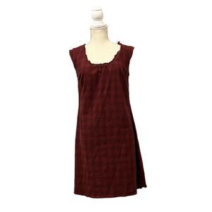 Converse Cranberry and Black Plaid Dress